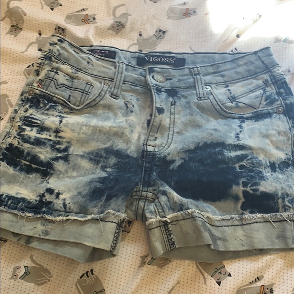 NWOT! Girls Vigoss Jean Shorts (Acid Wash)
